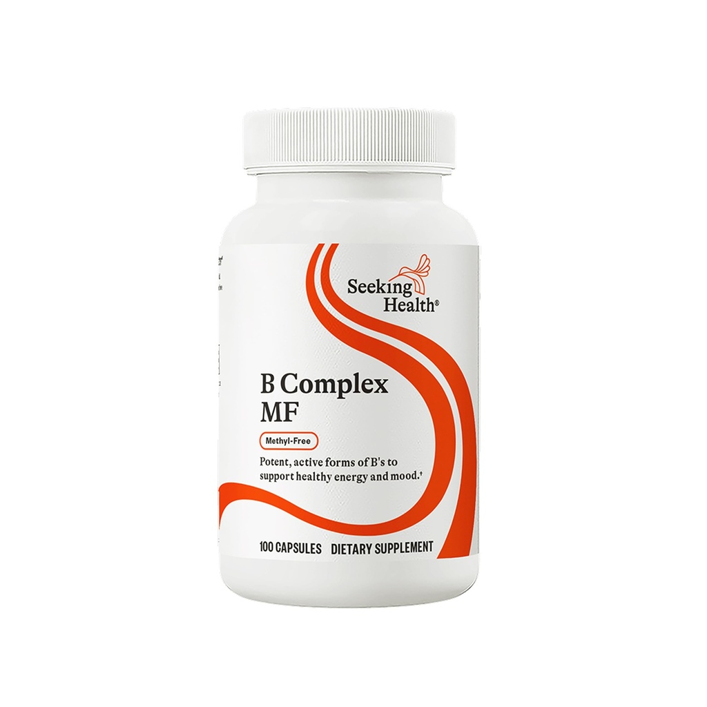 Seeking Health B Complex MF - Vitamin B Complex με Folate, Niacin, & Folinic Acid - Υποστήριξη Ενέργειας & ανοσοποιητικού συστήματος Υγεία με Βιταμίνες Β - 100 Κάψουλες