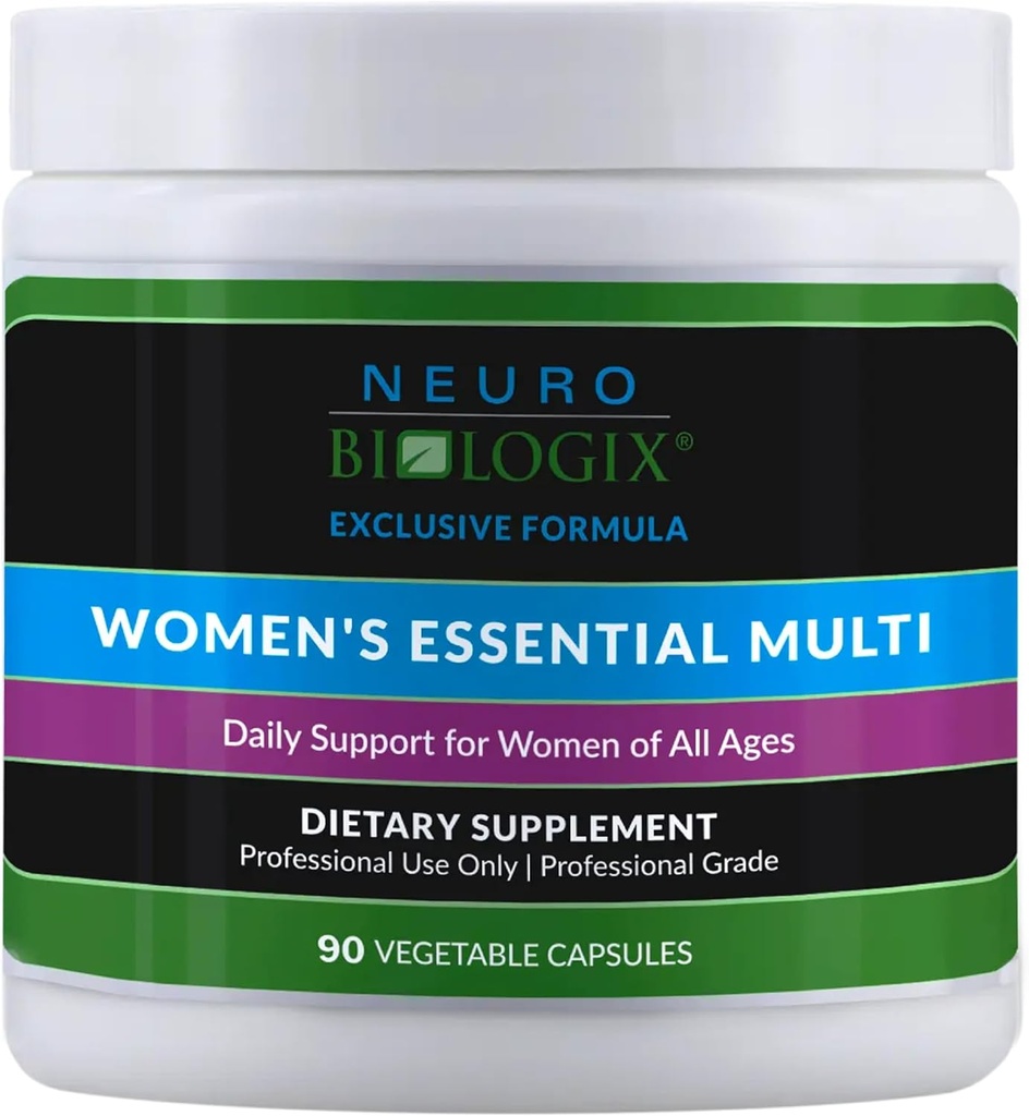 Neuro biologix Women's Essential Multi by Neurobiologix (90 Κάψουλες) - Once Daily Women's Multivitamin with Iron 