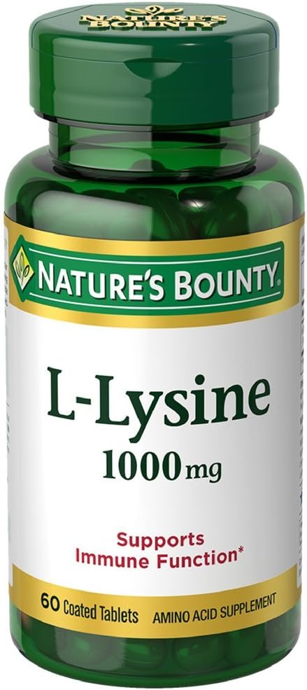Nature's Bounty L-Lysine 1000 mg Tabletler 60 ea (Pazar 12)