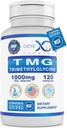 Genx Formulas TMG Supplement 1000 mg (120 Capsules) - NSF Güvenlik, Kalite ve Etiket Hassasiyeti için Onaylandı - Betaine Anhidrus Tritilglycine - Liver Supplement - Gluten Free & Non-GMO - 30-Day Supply