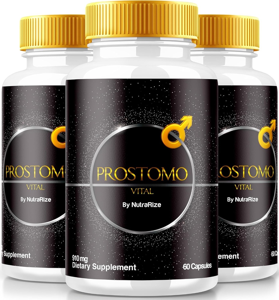 (3 Pack) Prostomo Capsules - Resmi Formula Prostate Heath, All Natural Supplement to Regain Control & Achieve General Wellness, Premium Pros Tomo Pills Review (180 Capsules)