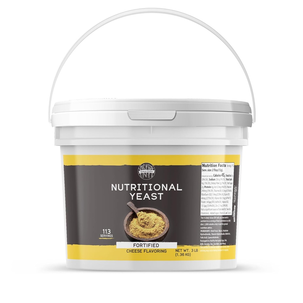 Birch & Meadow 1 Gallon από διατροφικές ζύμες, popcorn, Yummy Nooch