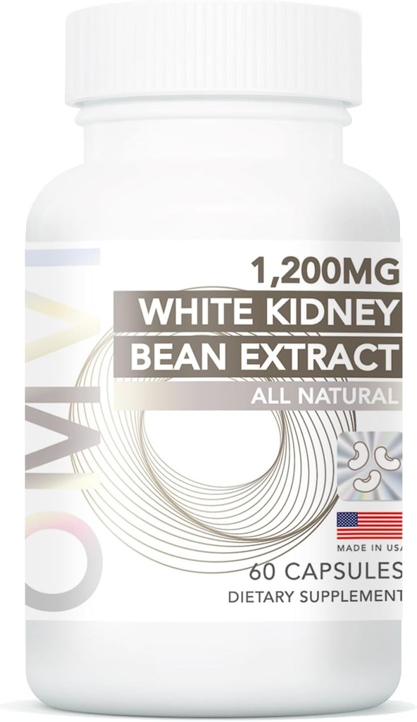 Omvi Formulas, συμπλήρωμα υποστήριξης για τα νεφρά, εκχύλισμα λευκού νεφρού 1.200mg, καθαρισμός νεφρών για άνδρες και γυναίκες, υποστήριξη για τη φυσιολογική ούρα Φυλλαδική υγεία, 60 κάψουλες