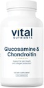 Vital Nutrients Glucosamine & Chondroitin | Sağlıklı Kartilage, Hareketlilik ve Ortak Destek Tamam | Gluten, Süt, Soy Free | Non-GMO | 120 Capsules