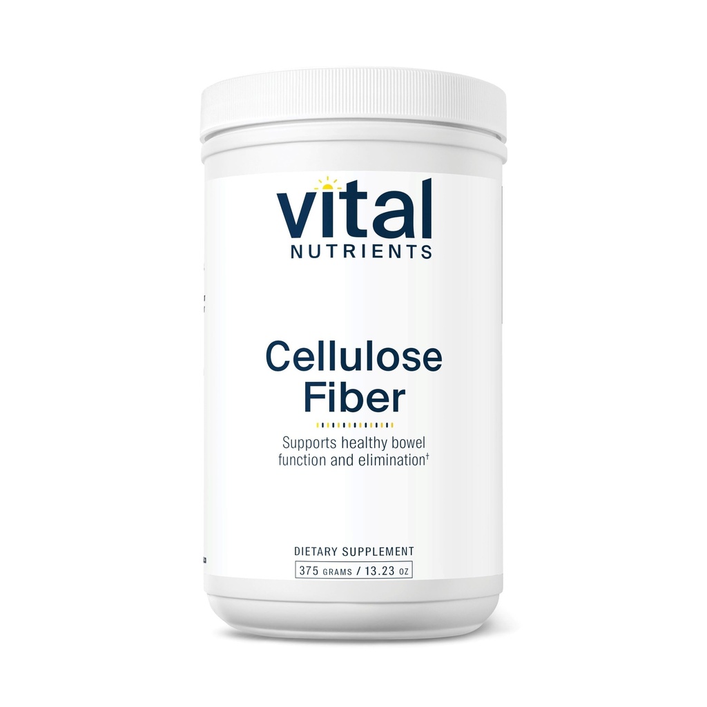 Vital Nutrients Hücreleri Fiber Toz | 375g Hücre Çözülmez Fiber Toz | Fiber Tamam Toz Desteği Sağlıklı Bowel Fonksiyonl | Gluten, Süt, Soy Free | Non-GMO | 60 Capsules