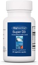 Alerji Araştırma Grubu Super D3 Diyetsel Supplement - Bone & Immune Support, Cholecalciferol with C & E, Vegetarian Capsules, Gluten Free - 60 Count Count Count