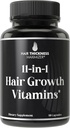 11-in-1 Vegan Saç Yaşları İncelenmesi ve Brittle Saçları için - 5000mcg Biotin ile Gelişmiş Vitamin Kompleksi, Olga. Supports, Healthier-Baking Scalp for Women & Men