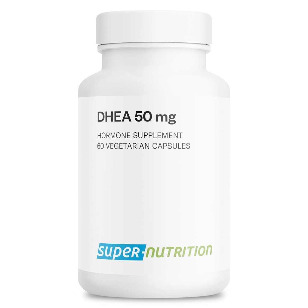 Supersmart DHEA 50mg per Day - DHEA Supplement for Women & Men | Non-GMO & Gluten Free - 60 Vegetarian Capsules