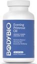 BodyBio Evening Primrose Oil - Doğal Gamma Linolenic Acid for Health Skin & Hormon Dengesi - Non-GMO, Cold Pressed, 180 yumuşakgels
