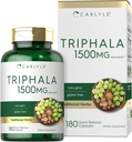 Carlyle Triphala Capsules 1500 mg | 180 Count | Herbal Supplement | Non-GMO ve Gluten Free