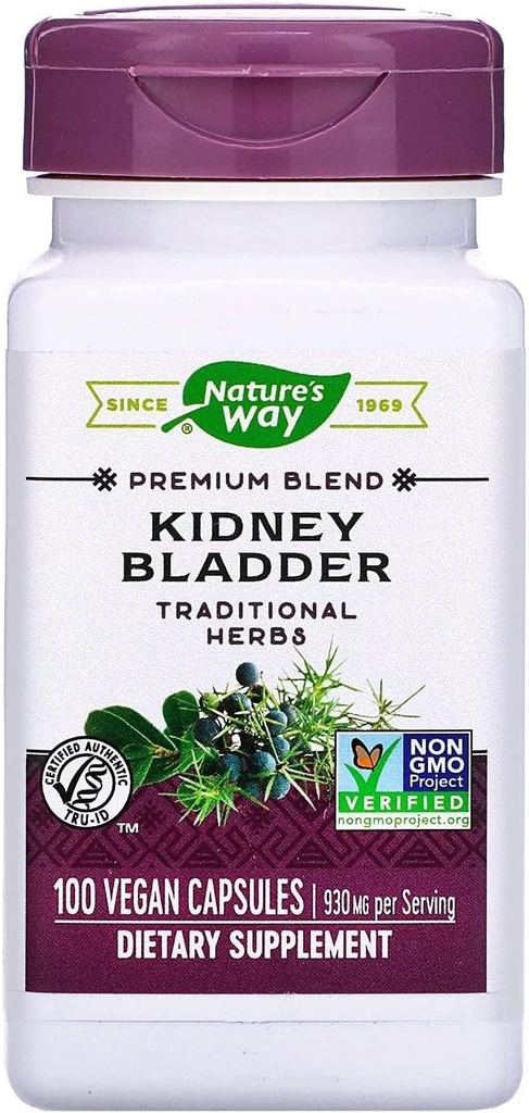 Nature's Way Kidney Bladder, kapsül başına 465 mg, 100 kapak