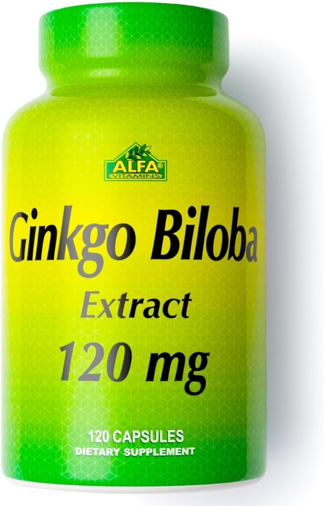 ALFA VITAMINS Ginkgo Biloba 120 mg Beyin Fonksiyonlar ve Memory Support - 120 Capsules