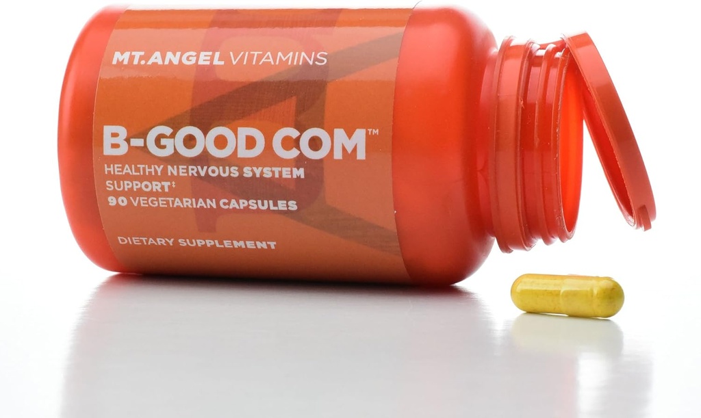 Mt. Angel Vitamins - B-Good Com (Vitamin B Kompleksi), Sağlıklı Nervous Sistem Desteği (60 Vegetarian Capsules)