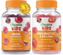 Lifeable Iron & Vitamin C Kids + Probiyotiks 5 Milyar Çocuk, Gummies Sche - Great Tasting, Supplement, Gluten Free, GMO Free, Chewable Gummy