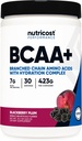 Nutricost BCAA Active with Glutamie, Citrullie, and Coconut Hydration Toz (BlackBerry Plant) 30 Hizmet - Hydration Complex - Gluten-Free, Non-GMO