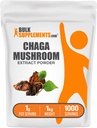 BulkSupplements.com Chaga Mushroom Extract Toz - Mushroom Supplement, Chaga Mushrooms - hizmet başına Chaga Toz Ekstraksiyonu 1000 mg, Gluten Free (5 Kilograms - 11 lbs)
