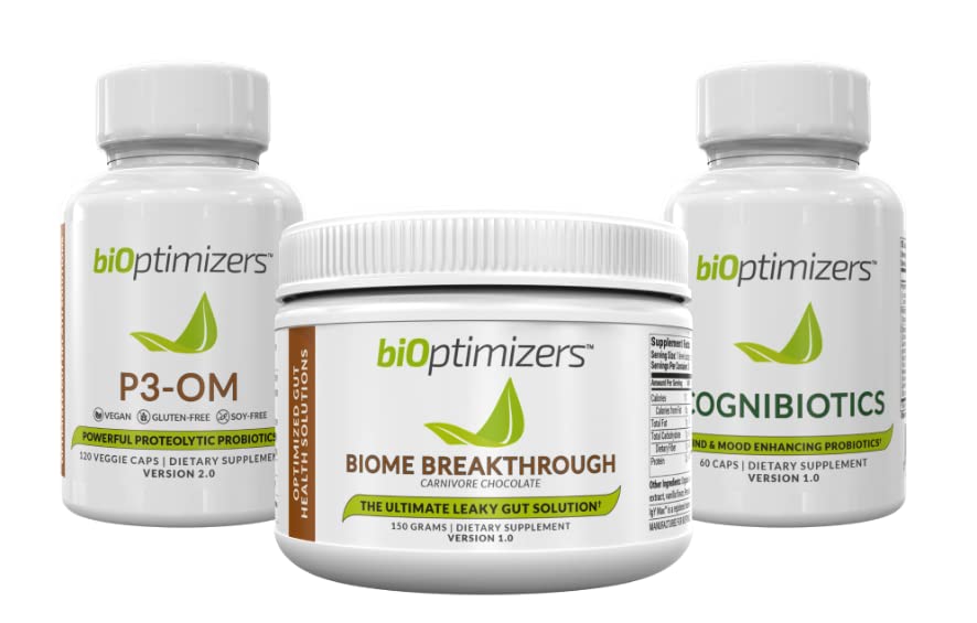 BiOptimizers The Ultimate Gut Health Stack - Chocolate, Promotes and Levels Gut Health