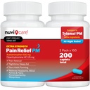 Extra Strength Pain Relief PM - Acetaminophen 500mg & Diphenhydramine 25mg - Σύγκριση με Tylenol PM Extra Strength Sleep Aid - Ενήλικας PM Pain Reliever για Nighttime Aches & Pains (100 Tablets)