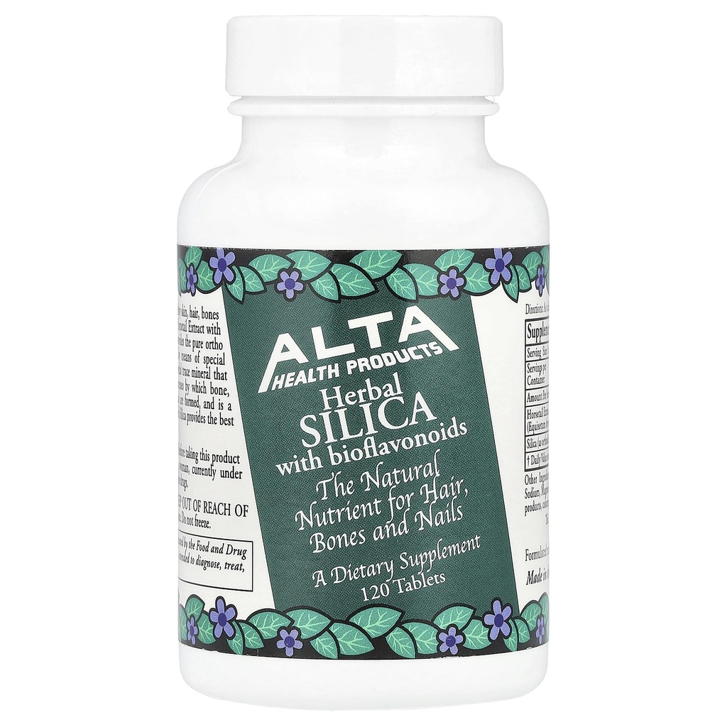 Alta Health Products, bitkisel SILICA with bioflavonoids , Tabletler, 120 Kont