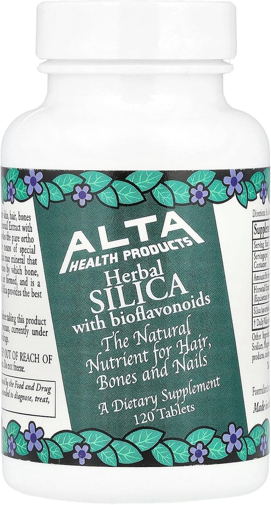 Alta Health Products, herbal SILICA with bioflavonoids , Tablets, 120 Count
