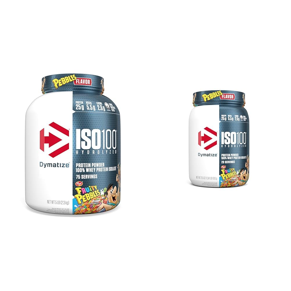 ISO100 Hydrolyzed Fruity Pebbles protein Toz Sche, 25g proteini, 5.5g BCAAs, 5 Pound + 20 Hizmetler