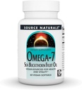 Source Naturals Omega-7 Sea Buckthorn Fruit Oil, Non-GMO, Vegan- Sourced for Health and Vitality* - 60 Vegan Softgels
