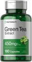 Horbäach Green Tea Extract Capsules 450 mg | 180 Count | Herbal Supplement | Non-GMO ve Gluten Free
