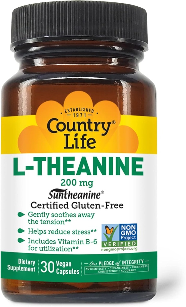 Ülke Hayatı L-Theanine - 200 mg - 30 Vegetarian Capsules