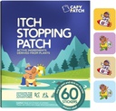 CAPY Bug Bite Itch Relief Patches for Kids - 60 Count, Travel & Camping Essentials, Hydrocortisone Alternative, Itch Relief Styles for Mosquito & Bug Bites