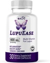 Nature's Fusions LupuEase Lupus Relief Products Multivitamin Supplements - C, D3, E, B12, Turmeric Curcumin Extract (std.% 95 curcuminoids) - Omega 3 Fatty Acids - 30 Day Supply - 400 mg