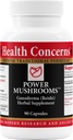 Power Mushrooms - Immune System & Natural Energy Support - Reishi, Tremella, Maitake, Poria - Geleneksel Çin Herbal Supplement - 90 Capsules
