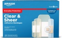 Basic Care Sheer and Clear Adhesive Banges Family Variety Pack, πρώτες βοήθειες και προμήθειες φροντίδας πληγών, διάφορα μεγέθη, 280 κόμης
