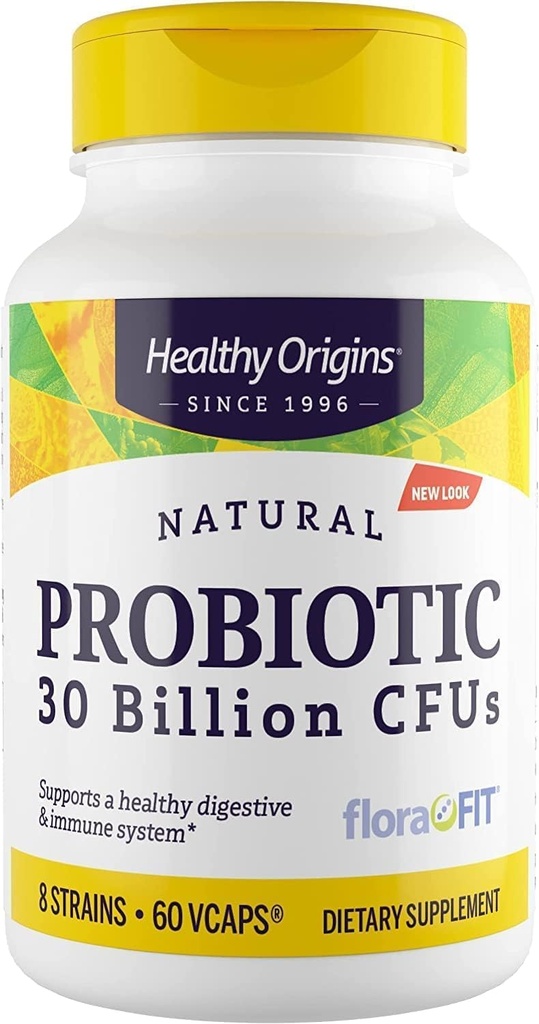 Sağlıklı Origins Probiyotik 30 Milyar CFU's (Shelf Stable, Non-GMO, Gluten Free, Digestive Health, Gut Health, Immune Support), 60 Veggie Caps