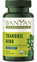 Banyan Botaniks Tranquil Mind – Guduchi ile Organik Supplement, Gotu Kola & Skullcap – Destekler Occasional Anxiousness & Calm * – 90 Tabletler – Non-GMO Sustainable Sourced Vegan