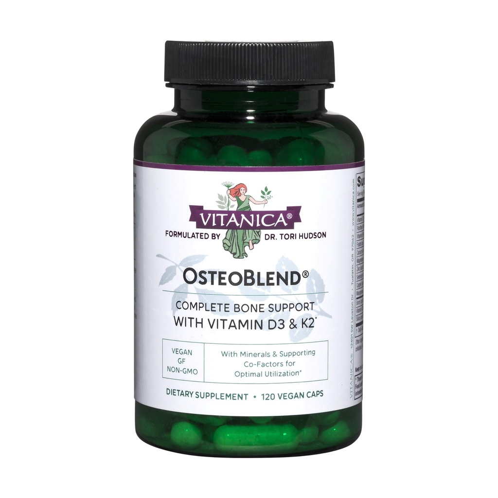 Vitanica, OsteoBlend, Οστική υποστήριξη, Vegan, 120 κάψουλες