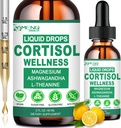 2 Pack Cortisol Συμπληρώματα για γυναίκες & άνδρες, 16-σε-1 Cortisol Calm Reducer Detox Manager w. Μαγνήσιο, Ksm-66 Ashwagandha L-Θεανίνη Φωσφατιδυλσερίνη για κάτω Cortisol, Recess Mood, Relax, Sleep