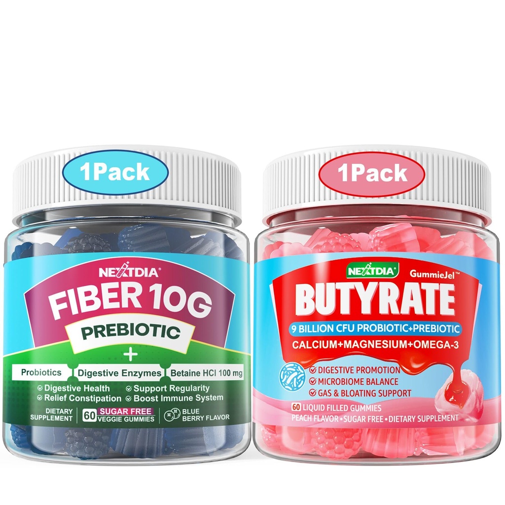 Butyrate Gummies με προβιοτικά + προβιοτικά + μεταβιοτικά + fiber Gummies για ενήλικες