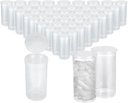 DAJAVE 100 Pack13 Dram Empty Pill Bottles with Pop Top Caps Plastic Medicine Bottles Prescription Vial Prescription Bottle Medicine Container for Pill, Crafts, Candy, Supplements