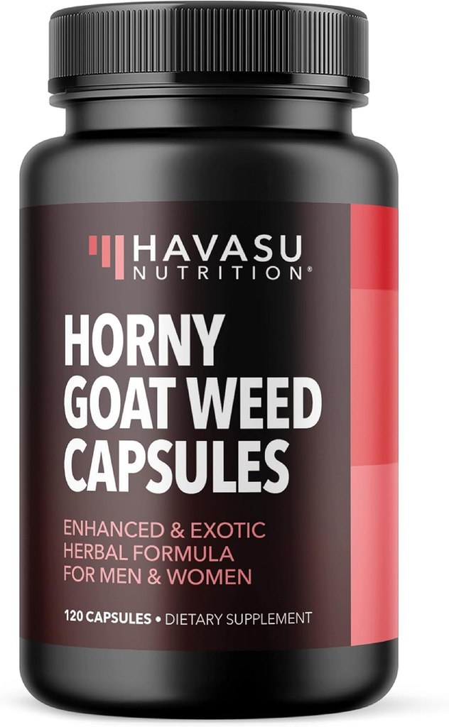 Horny Goat Weed Capsules for Men & Women - Extra Strength Performance & Energy Support with Tongkat Ali, Muira Puama ve Saw Palmetto - 2 Ay Supply Herbal Supplement for improve Endurance