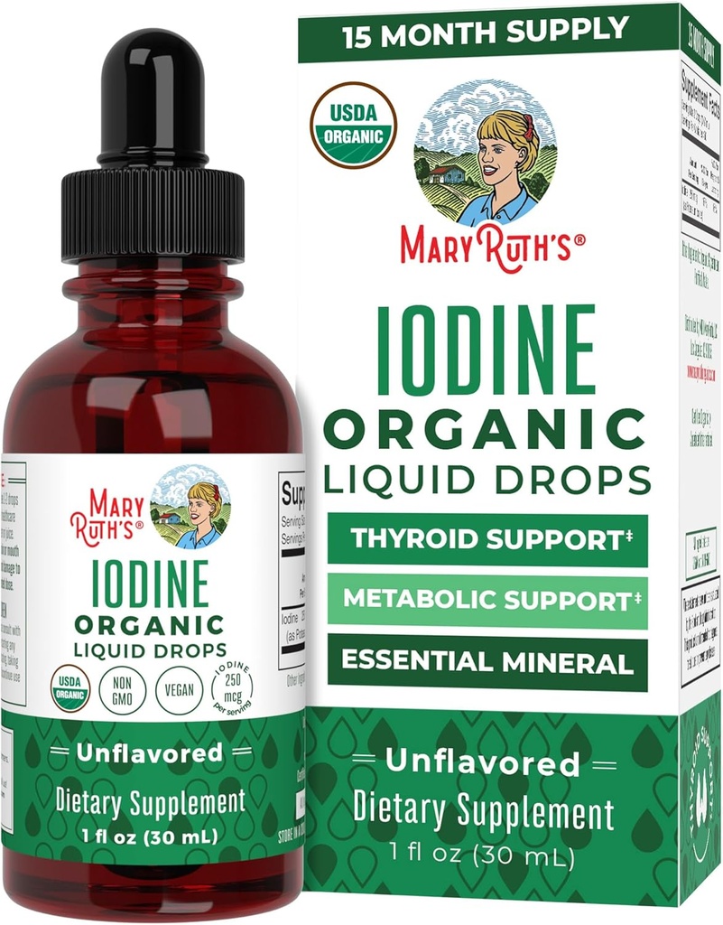 MaryRuth Organics Iodine Liquid Drops 