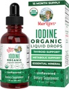 MaryRuth Organics Iodine Liquid Drops | P properties Iodide | 1 Yıl Supply | 450 Hizmet | Tiroid Sağlığı | USDA Organik| Vegan | Non-GMO | Gluten Free | 1 Fl Oz