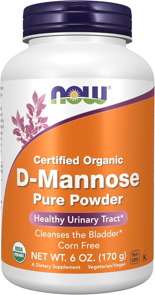 Şimdi Gıdalar Tamamlıyor, D-Mannose Toz, Non-GMO Projesi Doğrulandı, Sağlıklı Urinary Tract*, 6Ounce