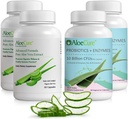 AloeCure Organik Aloe Vera Capsules Pack - 4 Adet - 2 x Aloe Vera Capsules, 2 x Probiyotiks + Enzymes