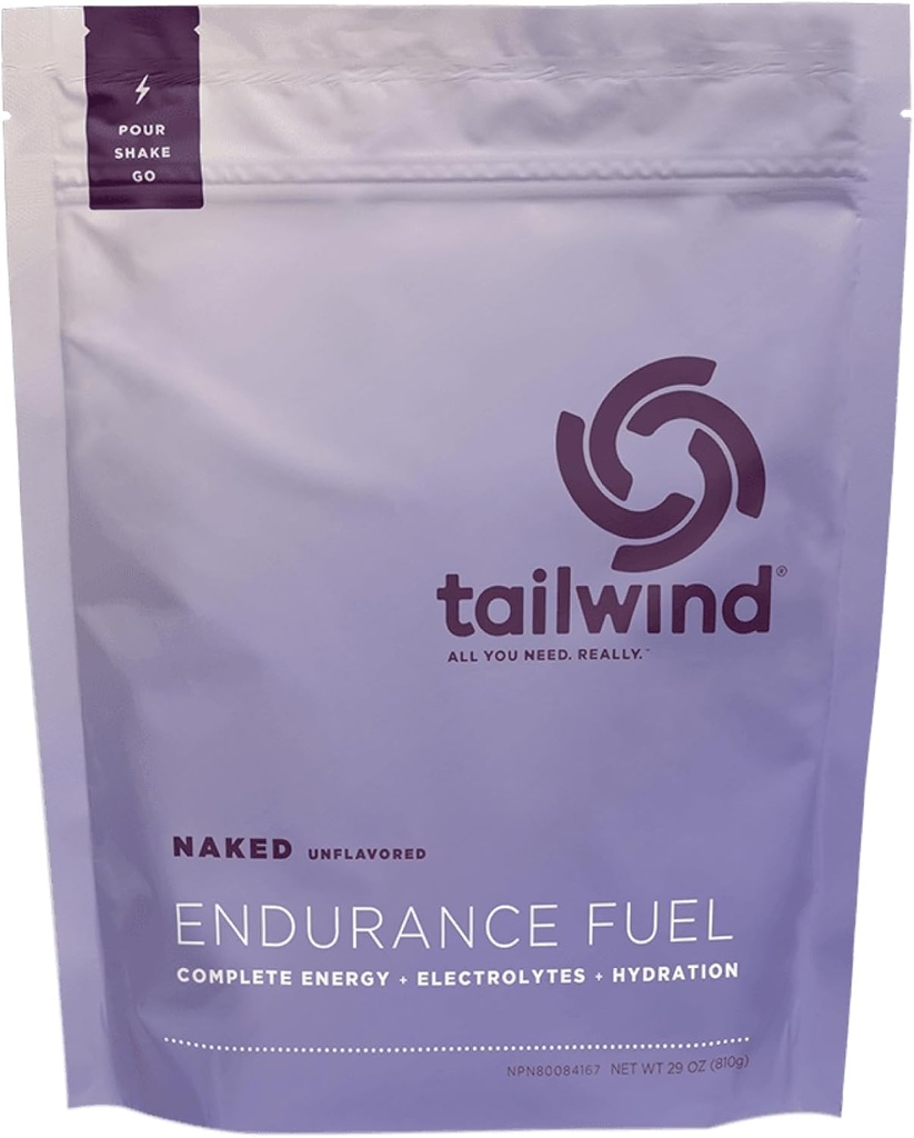 Tailwind Beslenme Endurance Yakıt, Carbohidrat & Electrolyte Sports Drink Mix Toz, Gluten-Free, Vegan, Çıplak Unflavored, 30 Hizmet