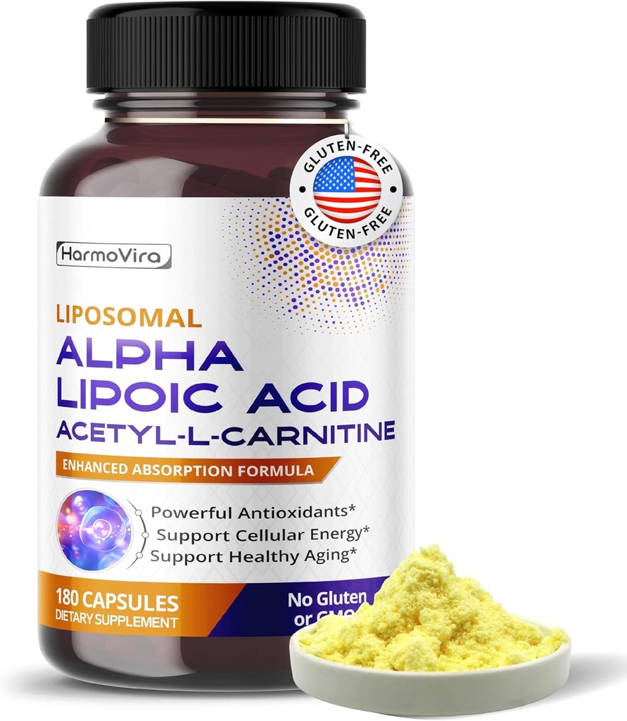 Alfa Lipoic Acid Acetyl-L-Carnitine - Destek Bladder Cleanse, Urinary Tract Health - 180 günlük Supply - ABD'de Gerçekleştirilmiş