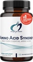 Sağlık Diyeti Synergy için tasarımlar - Vejetaryen Essential Amino Asits Supplement with BCAAs, Alfa-Ketoglutarate, Methionine + B6 (P-5-P) - Sporcular için Destek + Kass (120 Capsules)