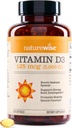 NatureWise Vitamin D3 5000iu (125 mcg) 1 Yıl Immune Support, Sağlıklı Kas Fonksiyonu ve Bone Health - Non-GMO, Gluten Free in Organic Extra Virgin Olive Oil, (Mini Softgel), 360 Count