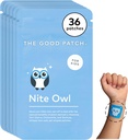 Good Patch Nite Owl Patch, Natural Sleep Patch Support for Kid Bedtime with Tart Cherry, Chamomile ve Skullcap, Plant Powered, Sustained Release (36 Total Patches)