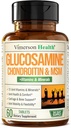 Glucosamine Chondroitin MSM Supplement – Erkekler ve Kadınlar için Gelişmiş Ortak Supplementler 1000 mg, Chondroitin Sulfate & MSM, B12 ve Daha Fazla Ortak Sağlık - FSA Eable
