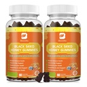 (2 Pack) Black Seed Oil Sea Moss Gummies with Ashwagandha, Burdock Root, Linden Honey, Elderberry, Turmeric, Vitamin C, D3 & Zinc - Supports Immunity, Joints, Digestion, Hair & Skin, Vegan Gummies 120